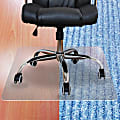 Floortex Ecotex® Enhanced Polymer Rectangular Chair Mat with Anti-Slip Backing for Hard Floors - 36" x 48"