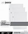 Just Basics™ Lightweight Sheet Protectors, 8-1/2 x 11", Non-Glare, Box Of 200