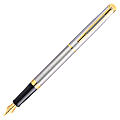 Waterman® Hemisphere Fountain Pen, Medium Point, Silver/Gold Barrel, Blue Ink 1 thumbnail image