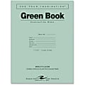 Roaring Spring Recycled Wide Ruled Exam Green Book - 8 Sheets - Printed - Stapled - 15 lb Basis Weight 11" x 8.50" - White Paper - Green Cover - Recycled - 1Each 1 thumbnail image