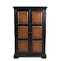 Cole Office Bernina Computer Armoire, 67"H x 43"W x 23"D, Antique Black/Madera Cherry 1 thumbnail image