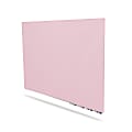 Ghent Aria Low Profile Magnetic Dry-Erase Whiteboard, Glass, 36” x 60”, Petal