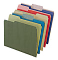 Pendaflex® Earthwise Color File Folders, 1/3 Cut, Assorted Position, 9 1/2" x 11", 100% Recycled, Pack Of 50
