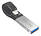 SanDisk® iXpand Flash Drive, 128GB, Gray