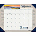 House of Doolittle Monthly Desk Pad Calendar Motivational 22 x 17 Inches - Monthly - 1 Year - January to December - 1 Month Single Page Layout - 22" x 17" - Desk Pad - Multicolor