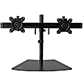 StarTech.com Dual Monitor Stand - Horizontal - For up to 24" VESA Monitors - Black - Adjustable Computer Monitor Stand - Steel & Aluminum 1 thumbnail image