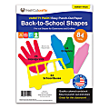 FreshCut Crafts Punch Out Paper Cutouts, Back to School Shapes, Handprints, Crayons & School Bus, 84 Pieces 1 thumbnail image
