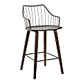 LumiSource Winston Counter Stool, Dark Walnut/Brown