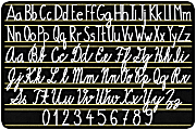 Flagship Carpets Handwriting Sampler Area Rug, 4'H x 6'W 1 thumbnail image