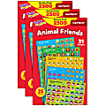 Trend SuperSpots Stickers, Animal Friends, 2,500 Stickers Per Pack, Set Of 3 Packs