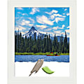 Amanti Art Picture Frame, 19" x 23", Matted For 16" x 20", Vanity White Narrow