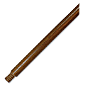 Genuine Joe 60" Wood Brush Handle - 60" Length - 0.94" Diameter - Natural - Wood - 6 / Carton