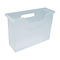 Iris® Open Top File Box, 3 9/10"L x 13 3/8"W x 9 4/5"H, Small, Clear 1 thumbnail image