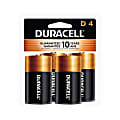 Duracell Coppertop D Alkaline Batteries, Pack Of 4 1 thumbnail image