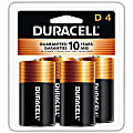 Duracell Coppertop D Alkaline Batteries, Pack Of 4 1 thumbnail image