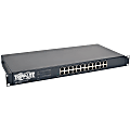 Tripp Lite 24 Port Gigabit Ethernet Switch w/ 12 Outlet PDU - NEMA 5-15P - 12 x NEMA 5-15R - 100 V AC, 120 V AC, 127 V AC - 1.44 kVA - Network (RJ-45) - 1U Horizontal Rackmount 1 thumbnail image