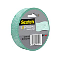 Scotch® Decorative Masking Tape, 15/16" x 27 3/10 Yd., Mint Mosaic