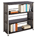 Safco Scoot Contemporary Design Bookcase - 36" x 15.5" x 36" - 3 Shelve(s) - Material: Steel, Particleboard - Finish: Black, Laminate, Powder Coated
