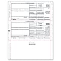 ComplyRight 1099-INT Inkjet/Laser Z-Fold Tax Forms For 2017, Recipient Copy B, Pressure Seal, 8 1/2" x 11", Pack Of 500