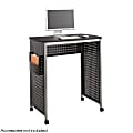 Safco® Scoot Stand-Up Workstation, 42 1/8"H x 39 7/16"W x 23 5/16"D, Black/Silver