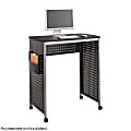 Safco® Scoot Stand-Up Workstation, 42 1/8"H x 39 7/16"W x 23 5/16"D, Black/Silver 1 thumbnail image