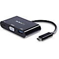 StarTech.com USB-C VGA Multiport Adapter - USB-A Port - with Power Delivery (USB PD) - USB C Adapter Converter - USB C Dongle - USB C VGA Multiport Adapter - USB 3.0 Port - 60W PD - Connect your USB-C laptop to a VGA display and a USB-A peripheral device