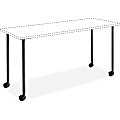 Safco Impromptu Mobile Training Tabletops - Four Leg Base - 4 Legs - 28.50" Height x 5" Width x 5.25" Depth - Black - Steel