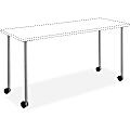Safco Impromptu Mobile Training Tabletops - Four Leg Base - 4 Legs - 28.50" Height x 5" Width x 5.25" Depth - Silver - Steel