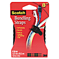 Scotch® Cord Organizer Straps, Black, 8", Pack Of 6 1 thumbnail image
