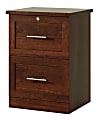Realspace® 17"D Vertical 2-Drawer File Cabinet, Mulled Cherry