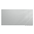 Ghent Aria Low Profile Glassboard, Magnetic, 48"H x 60"W, Gray