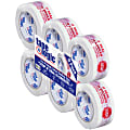 Tape Logic® Stop If Seal Is Broken Preprinted Carton-Sealing Tape, 3" Core, 2" x 110 Yd., Red/White, Case Of 6 1 thumbnail image