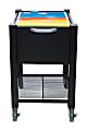 Vertiflex® SmartWorx Sidekick Steel File Cart, 27 3/4"H x 15"W x 16 1/2"D, Black 1 thumbnail image