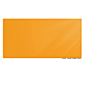 Ghent Aria Low Profile Glassboard, Magnetic, 48"H x 72"W, Marigold