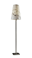 Adesso® Ava Floor Lamp, 64-1/2"H, White Shade/Brushed Steel Base 1 thumbnail image