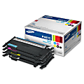 Samsung CLT-P407C Black/Cyan/Magenta/Yellow Toner Cartridges, Pack Of 4