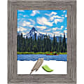 Amanti Art Picture Frame, 14" x 17", Matted For 11" x 14", Pinstripe Plank Gray Narrow 1 thumbnail image