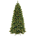 Pre-Lit Lehigh Valley Pine Tree, 7 1/2'H x 45" Diameter, 500 Clear Lights