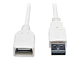 Eaton Tripp Lite Series Universal Reversible USB 2.0 Extension Cable (Reversible A to A M/F), White, 10 ft. (3.05 m) - UR024010WH 1 thumbnail image