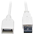 Eaton Tripp Lite Series Universal Reversible USB 2.0 Extension Cable (Reversible A to A M/F), White, 10 ft. (3.05 m) - UR024010WH 1 thumbnail image