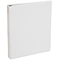 Just Basics® View 3-Ring Binder, 1" Round Rings, White