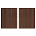 Christopher Lowell Geometrix Hutch Door Kit, Set of 2 Doors, Mocha Oak