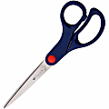 Sparco 7" Kids Straight Scissors - 7" Overall Length - Straight - Stainless Steel - Pointed Tip - Blue - 1 Each 1 thumbnail image