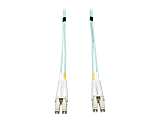 Tripp Lite Aqua Duplex Fiber Patch Cable, 49.2'