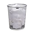 Mind Reader Metal Mesh Trash Can 4.4 Gallon Waste Paper Basket, 13-3/4"H x 11-1/2"W x 11-1/2"D, Silver 1 thumbnail image