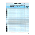 Tabbies Patient Sign-In Label Forms, Blue, Pack of 125 1 thumbnail image