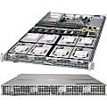 Supermicro SuperServer 6018R-TD8 Barebone System - 1U Rack-mountable - Intel C612 Express Chipset - Socket LGA 2011-v3 - 2 x Processor Support - Black - 1 TB DDR4 SDRAM DDR4-2133/PC4-17000 Maximum RAM Support - Serial ATA/600 RAID Supported Controller 1 thumbnail image