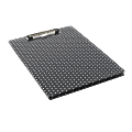 Realspace® Paperboard Padfolio Clipboard, Black Dot