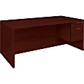 HON® Valido™ Rectangle-Top Right-Pedestal Desk, Mahogany 1 thumbnail image