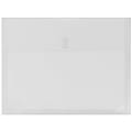 JAM Paper® Plastic Booklet Expansion Envelopes, Letter-Size, 9 3/4" x 13", Hook & Loop, Clear, Pack Of 12 1 thumbnail image